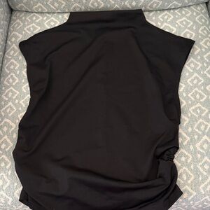 Black Sleeveless Mock Neck Women’s Top